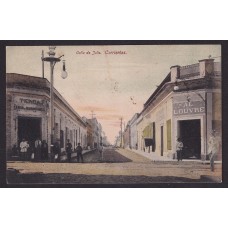 CORRIENTES ANTIGUA TARJETA POSTAL PUBLICITARIA FRENTE DE TIENDAS